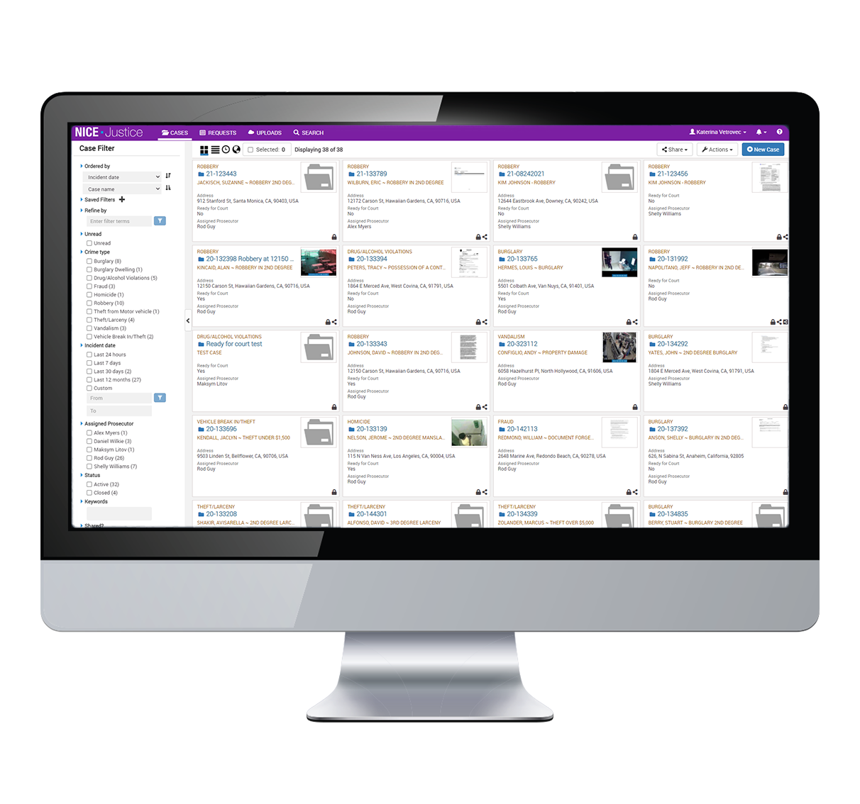 NICE Evidencentral Digital Evidence Management System